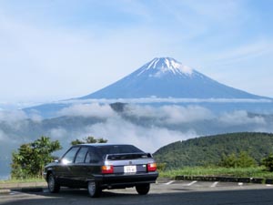 シトロエンBXと富士山